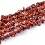 Chips de piedras ± 5x8mm Piedra roja - Coral rojo